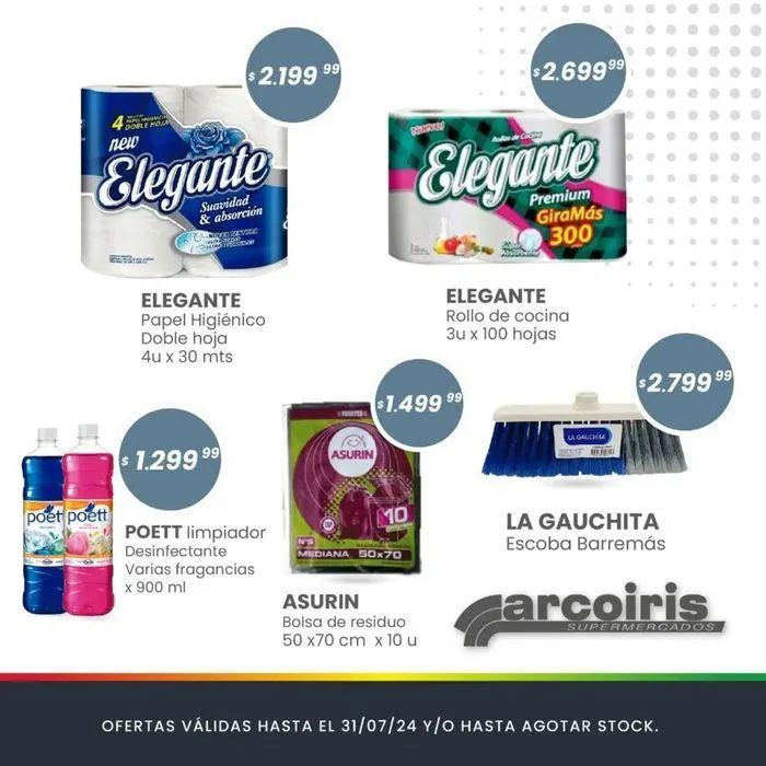 Ofertas de Ofertas Julio Supermercados Arcoiris 9 de julio al 31 de julio 2024 - Página 7 del catálogo