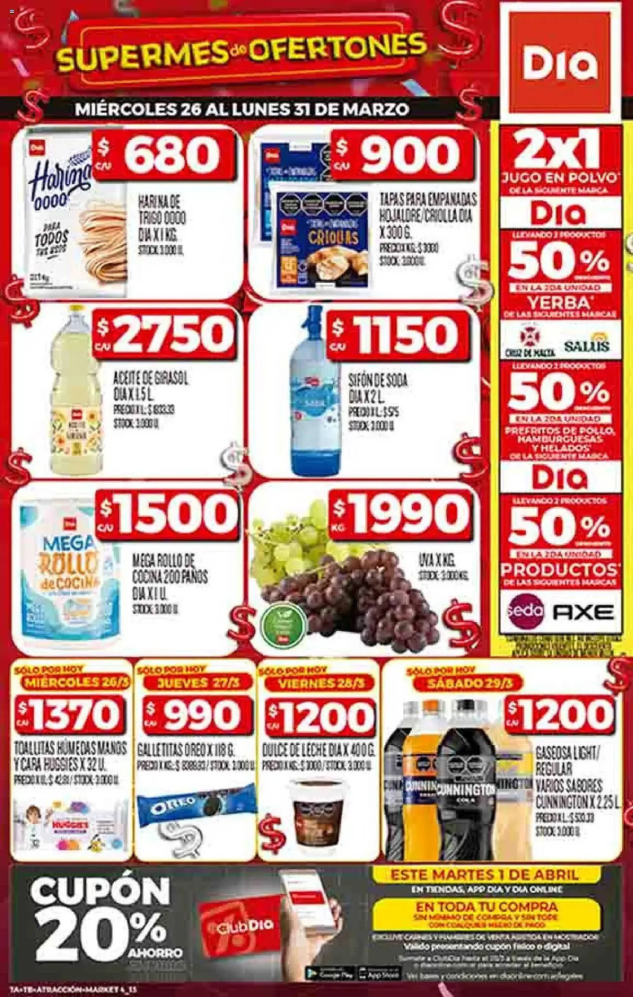 Ofertas de Catálogo Supermercados DIA 26 de marzo al 31 de marzo 2025 - Página 1 del catálogo