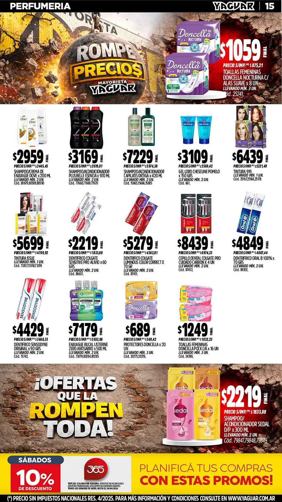 Ofertas de Catálogo Supermercados Yaguar 6 de abril al 12 de abril 2026 - Página 15 del catálogo