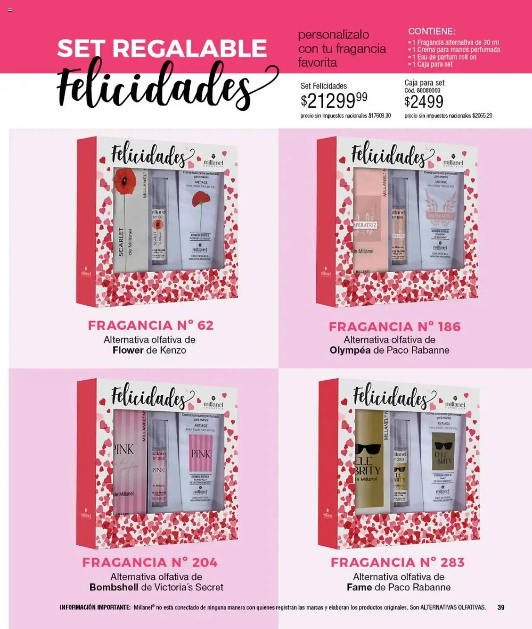Ofertas de Catálogo Millanel Cosmética 15 de septiembre al 20 de octubre 2025 - Página 39 del catálogo