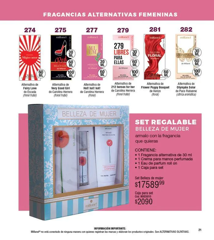 Ofertas de Catálogo Millanel Cosmética C10 26 de agosto al 22 de septiembre 2024 - Página 21 del catálogo