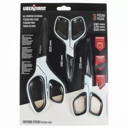Pack de 3 tijeras