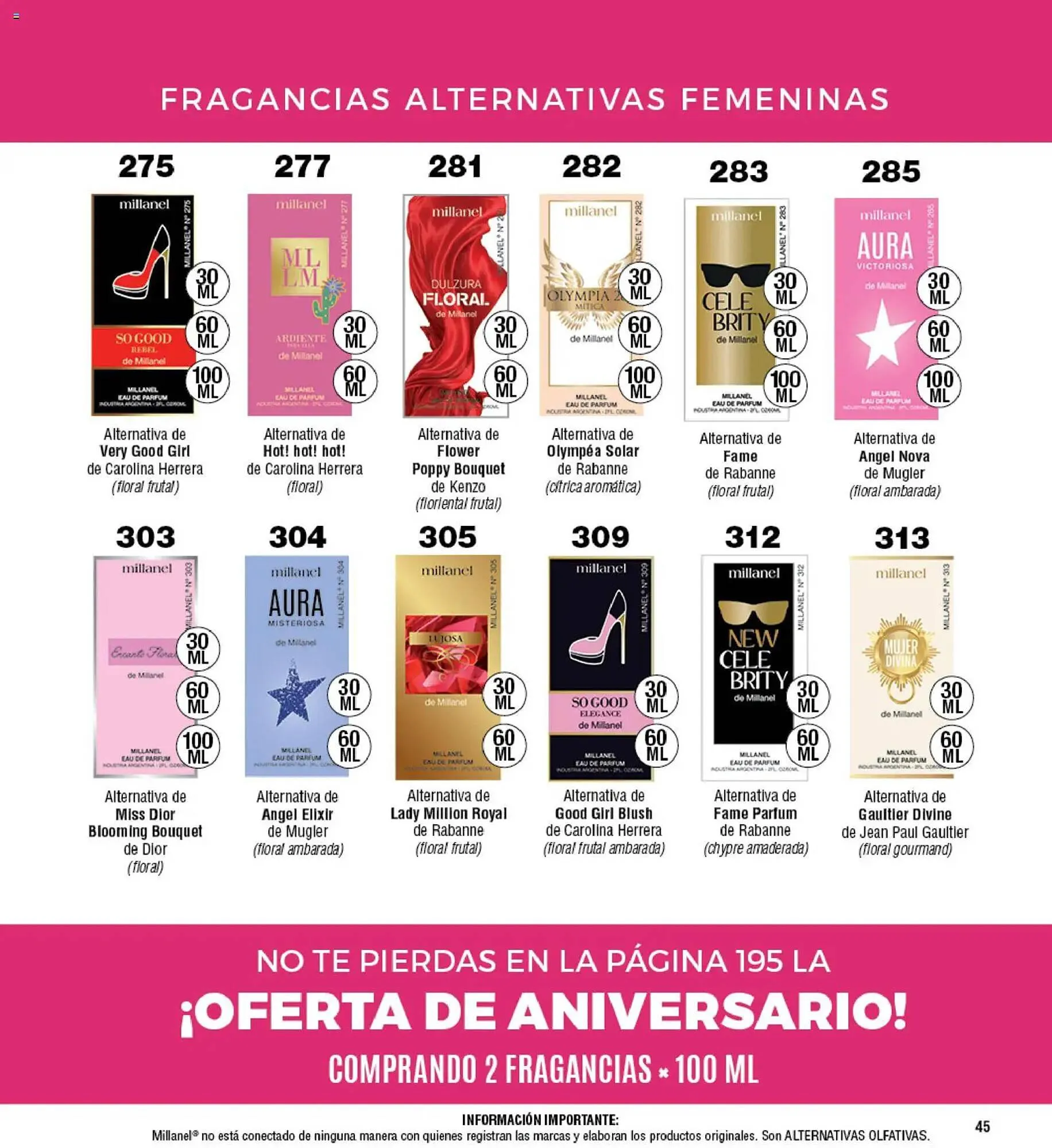 Ofertas de Catálogo Millanel Cosmética 30 de marzo al 27 de abril 2026 - Página 45 del catálogo