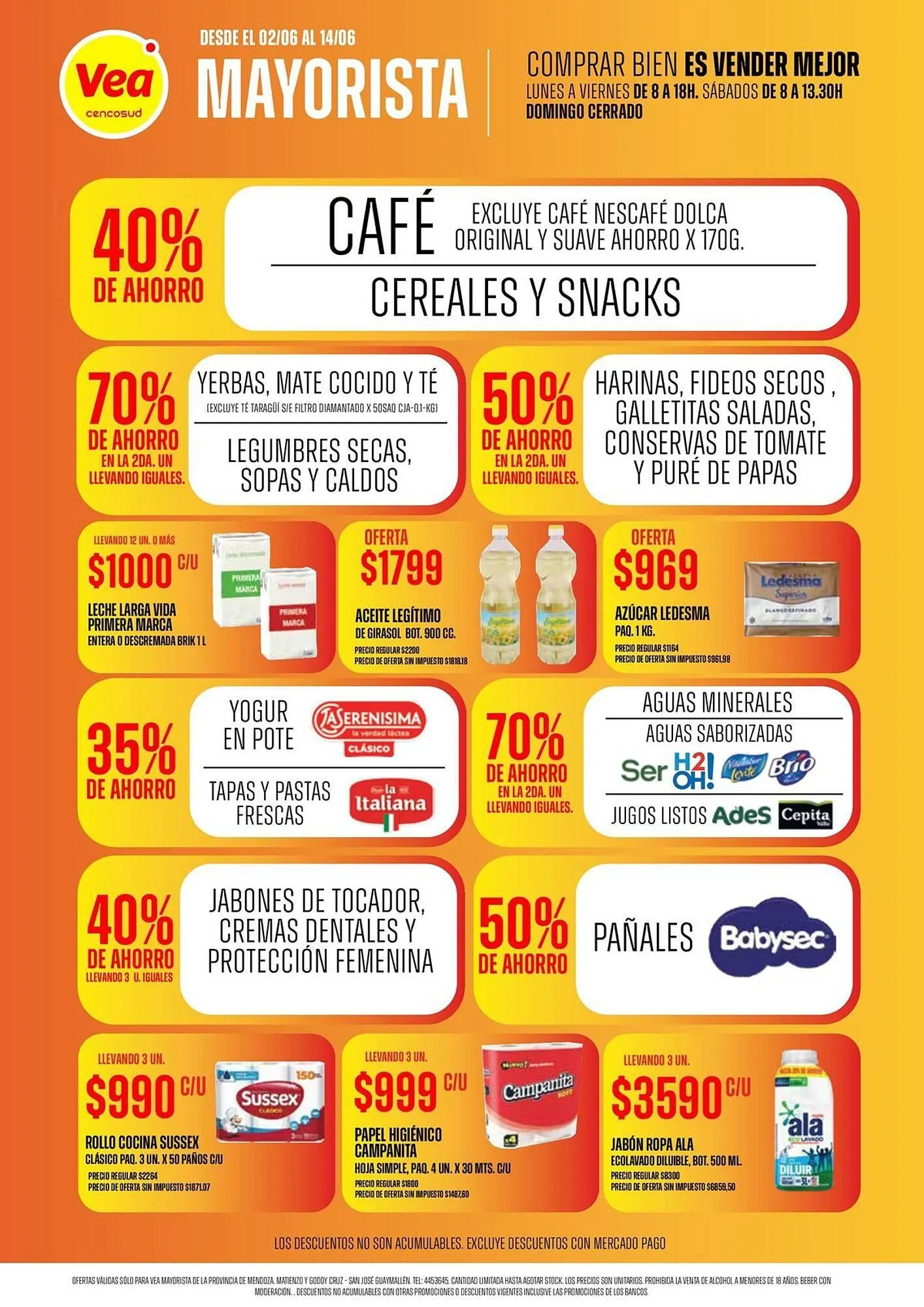 Ofertas de Catálogo Supermercados Vea 3 de junio al 14 de junio 2025 - Página 1 del catálogo