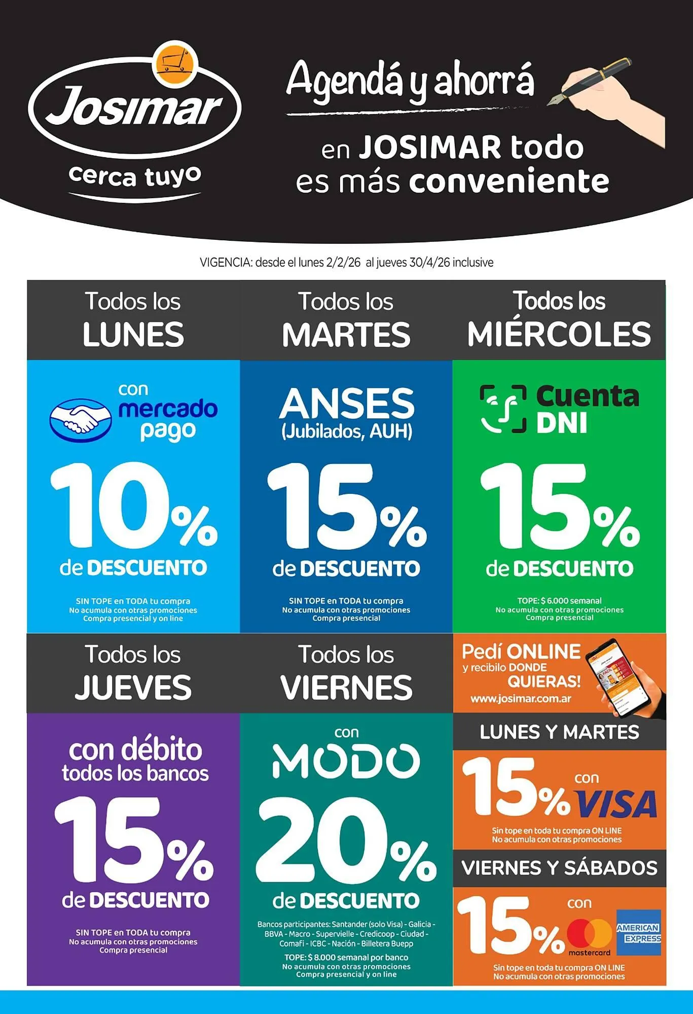 Ofertas de Catálogo Josimar 19 de marzo al 30 de abril 2026 - Página 1 del catálogo