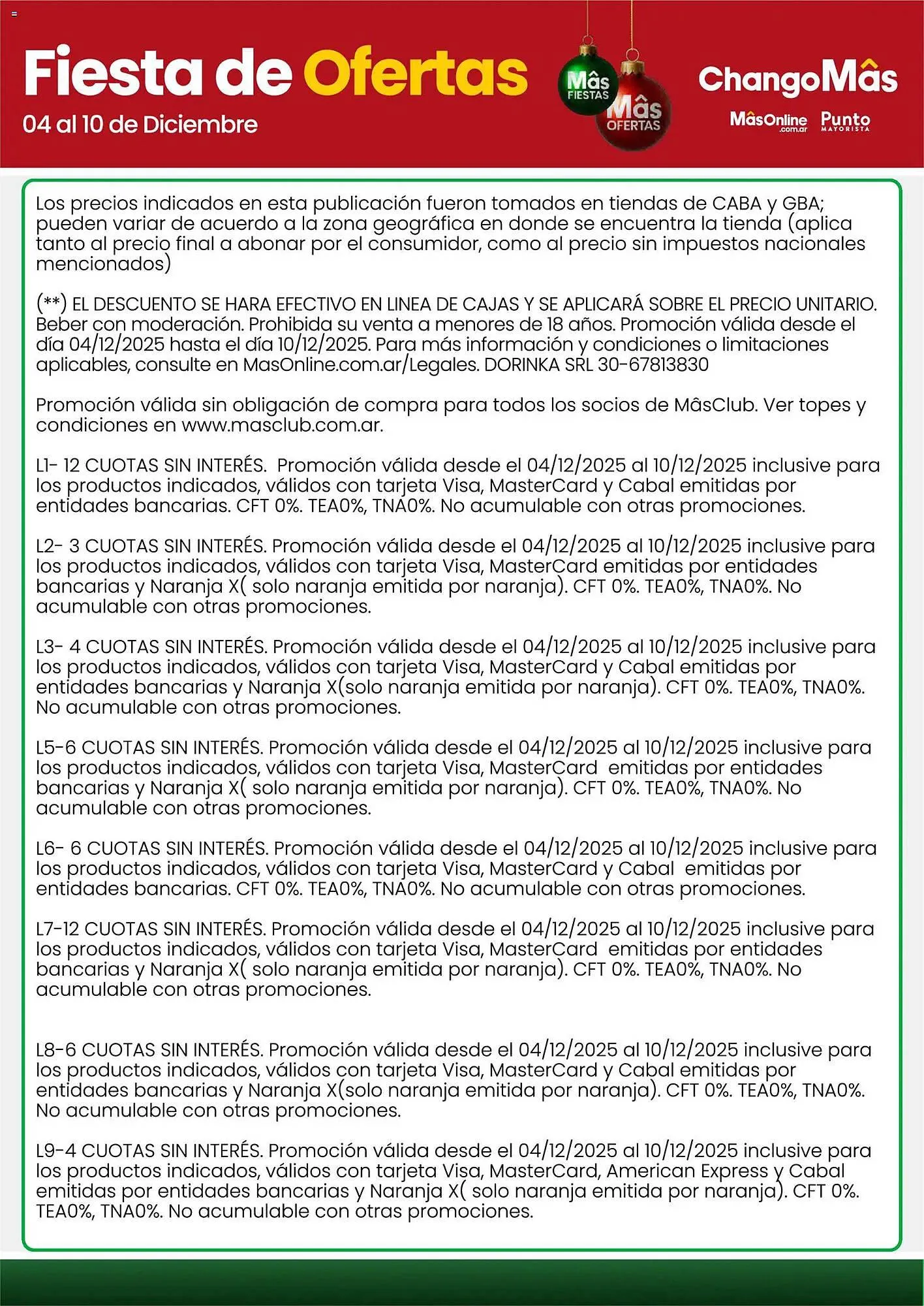 Ofertas de Catálogo Changomas 4 de diciembre al 10 de diciembre 2025 - Página 18 del catálogo