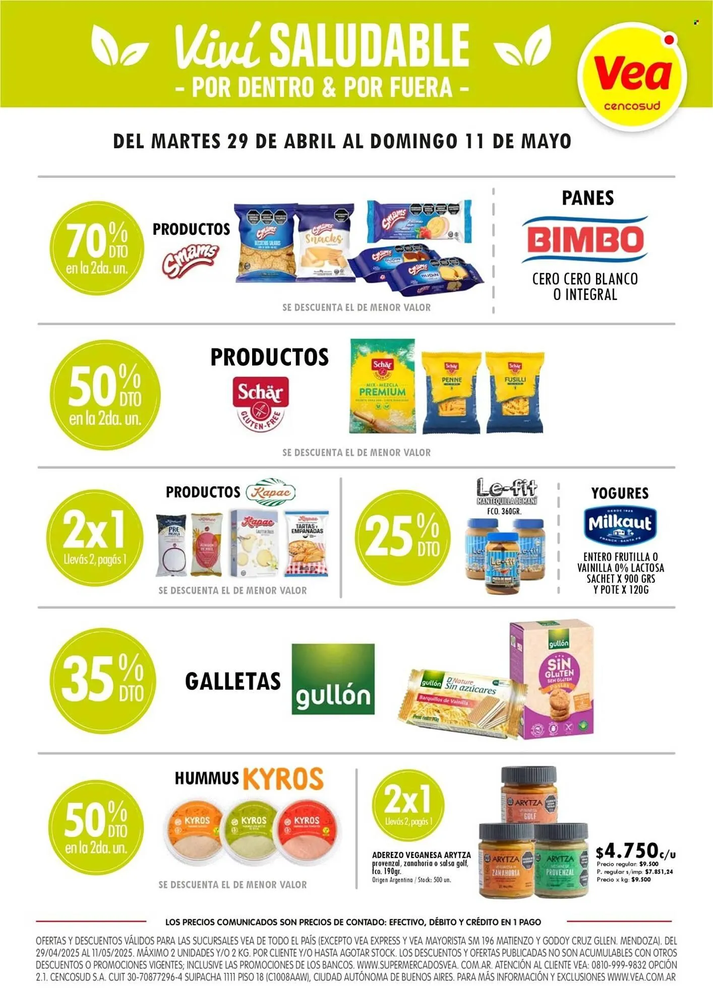 Ofertas de Catálogo Supermercados Vea 29 de abril al 11 de mayo 2025 - Página 1 del catálogo