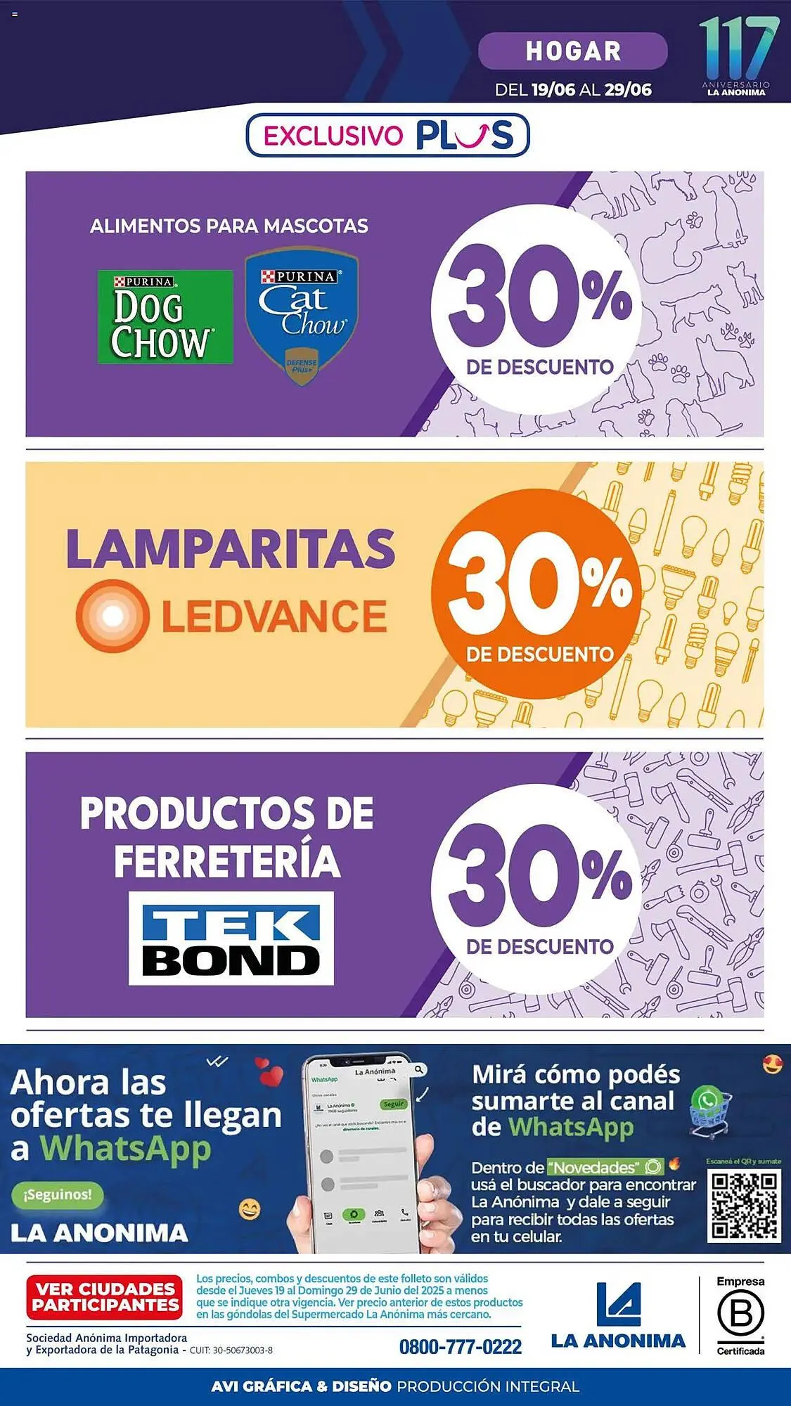Ofertas de Catálogo La Anonima 19 de junio al 30 de junio 2025 - Página 44 del catálogo