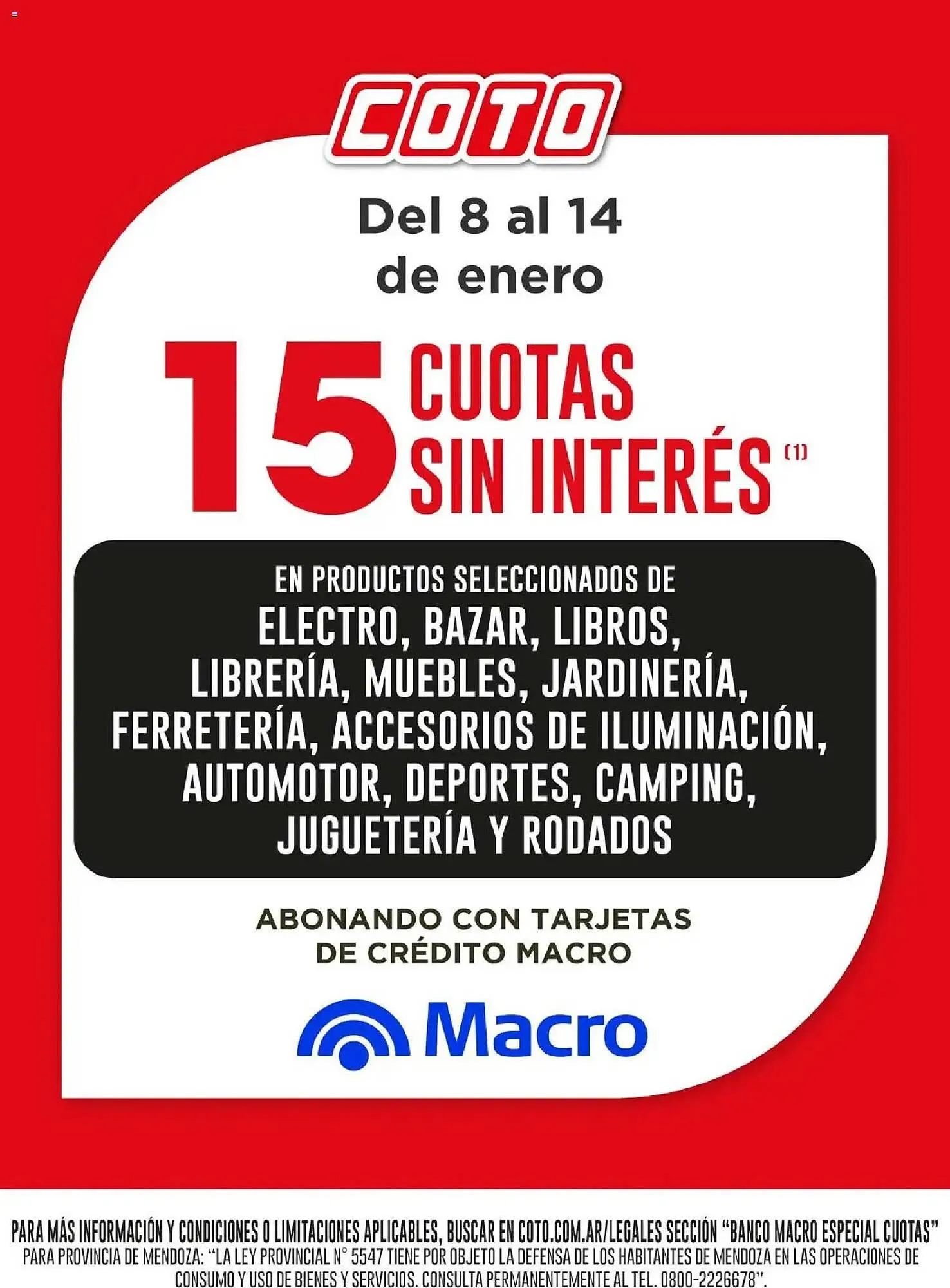 Ofertas de Catálogo Coto 8 de enero al 15 de enero 2026 - Página 1 del catálogo
