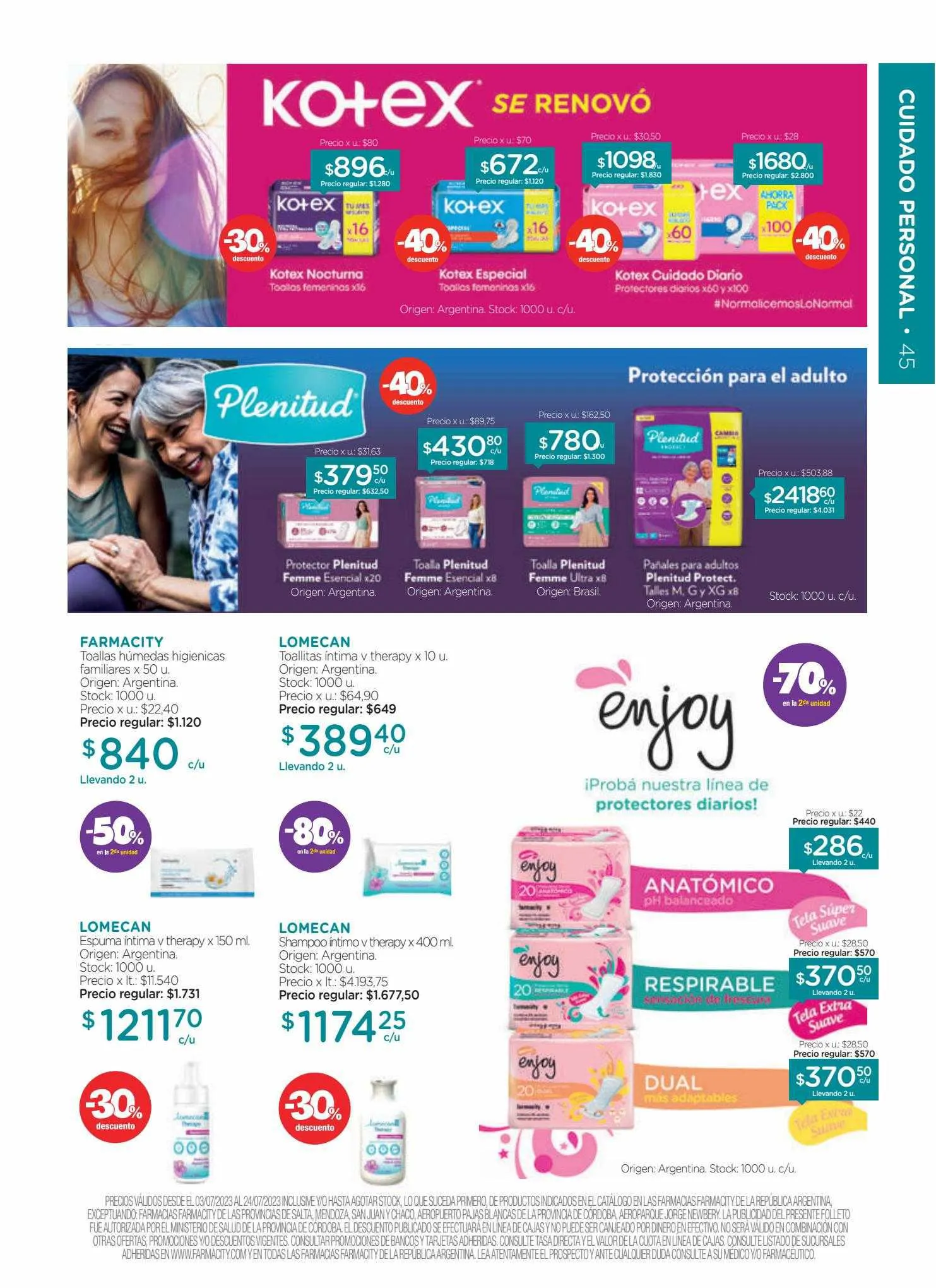 Ofertas de Catálogo Farmacity 7 de julio al 25 de julio 2023 - Página 44 del catálogo