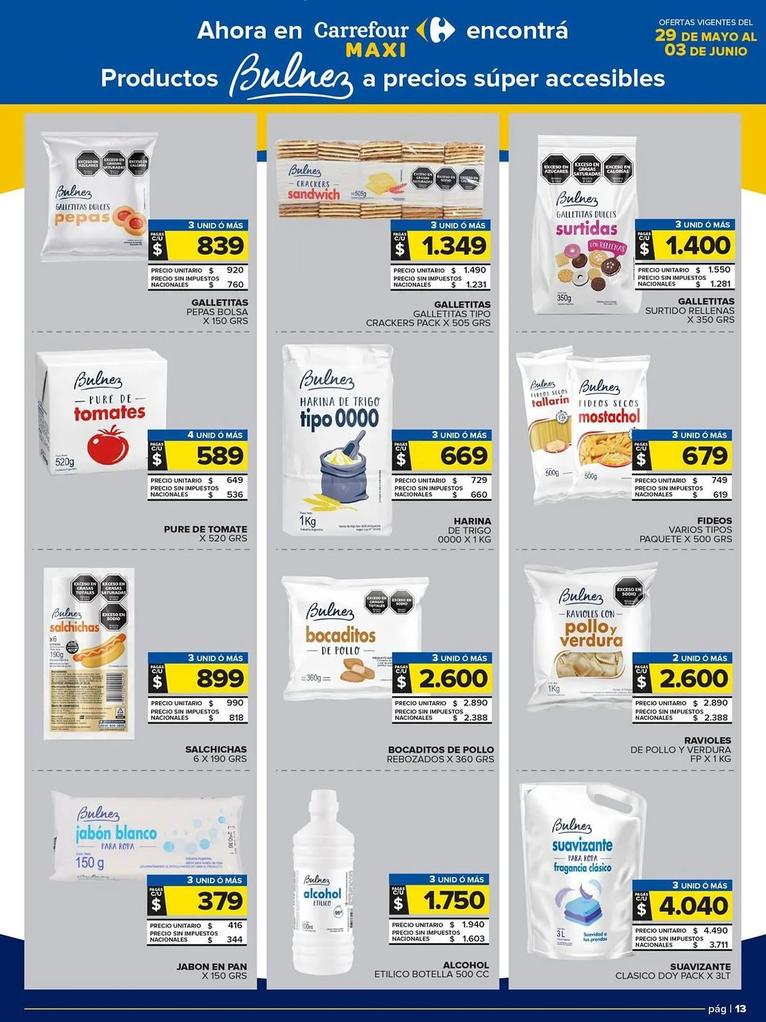Ofertas de Catálogo Carrefour Maxi 29 de mayo al 3 de junio 2025 - Página 13 del catálogo