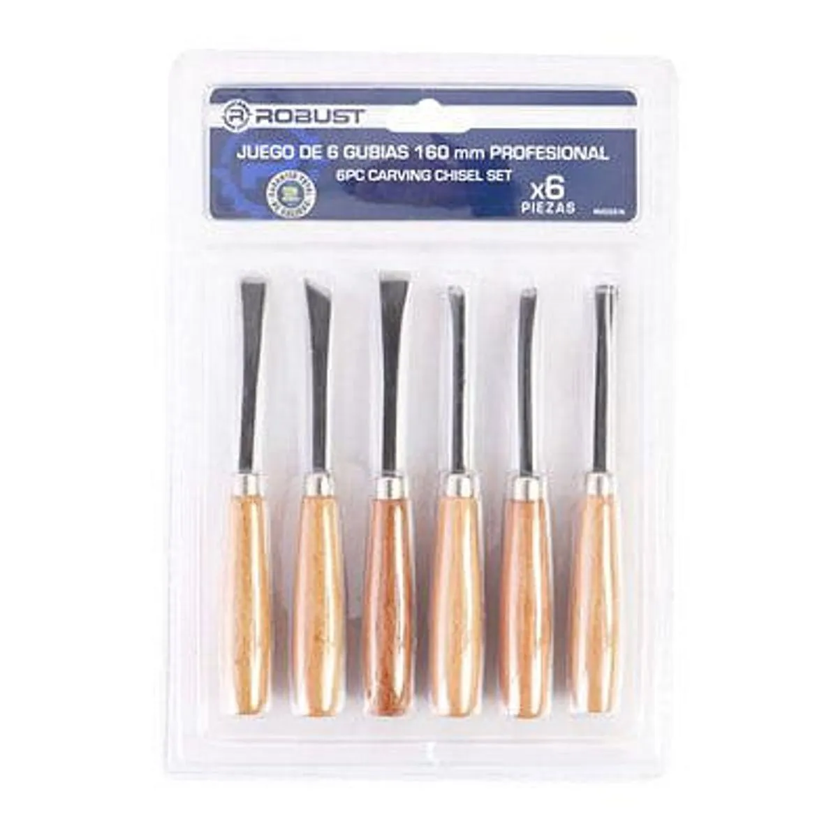 Set de Gubias 160 Mm 6 Piezas Robust