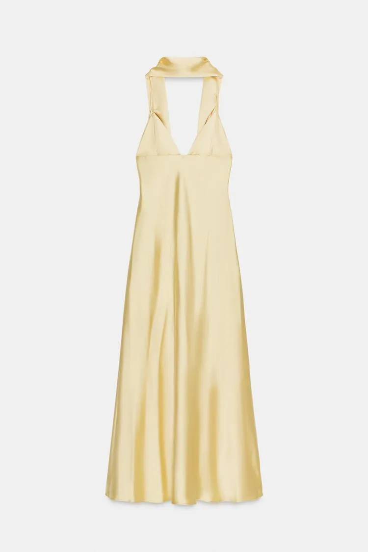 VESTIDO SATINADO FULAR