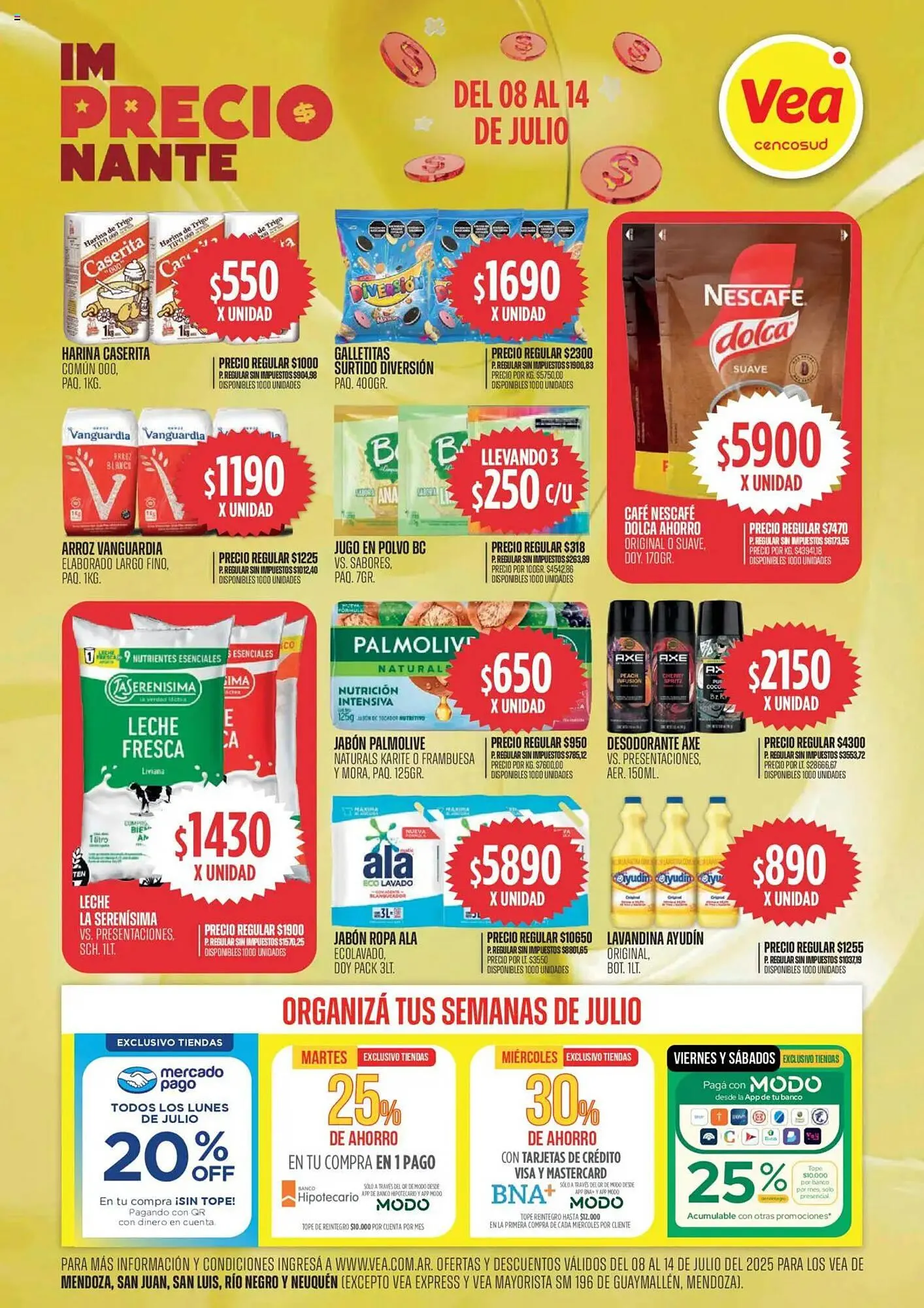 Ofertas de Catálogo Supermercados Vea 8 de julio al 15 de julio 2025 - Página 1 del catálogo