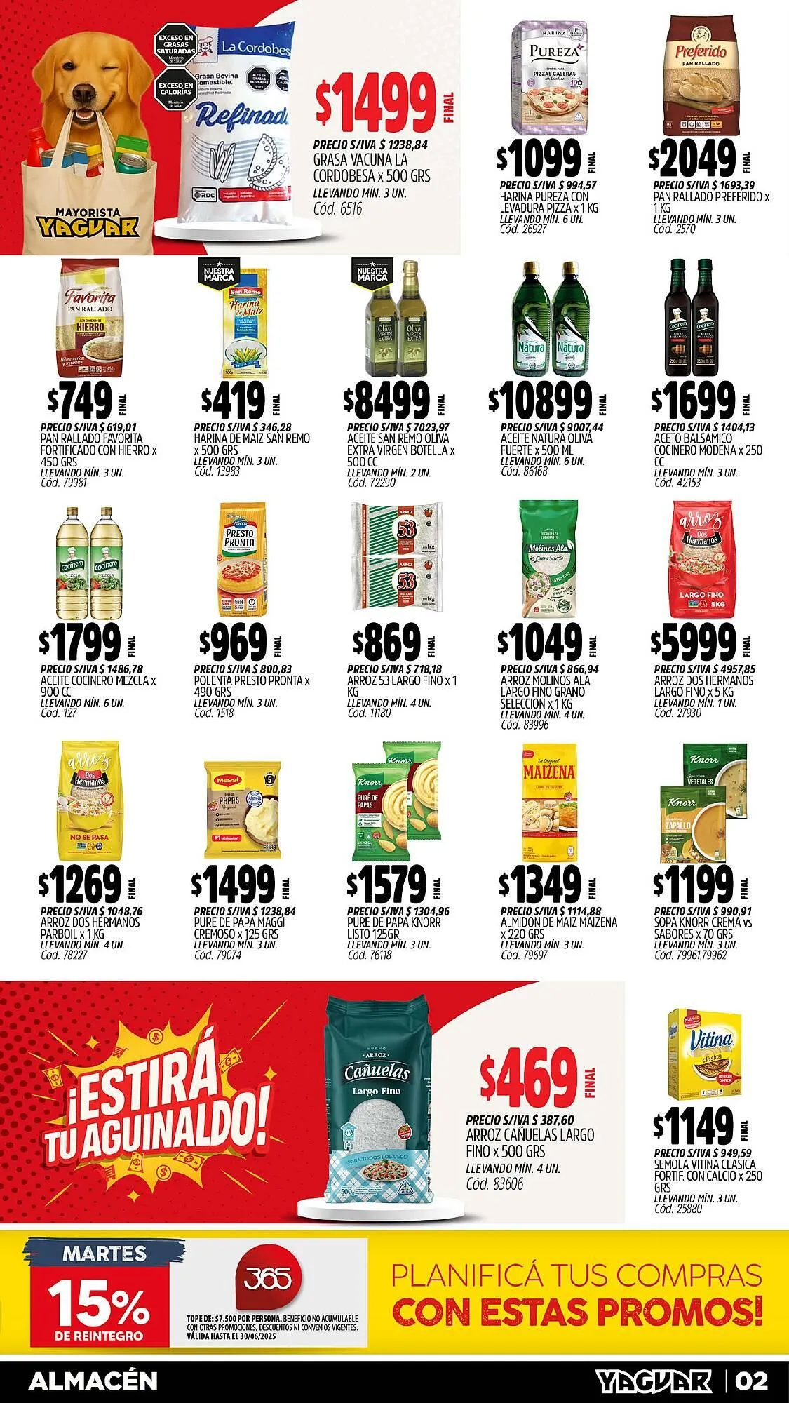 Ofertas de Catálogo Supermercados Yaguar 23 de junio al 30 de junio 2025 - Página 2 del catálogo