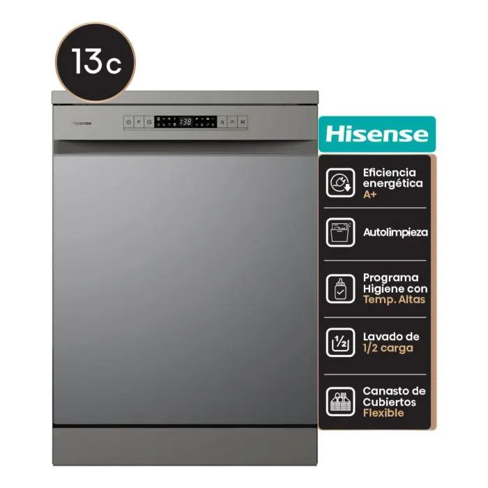 Lavavajilla HISENSE 94HS622E90S 13 Cub.