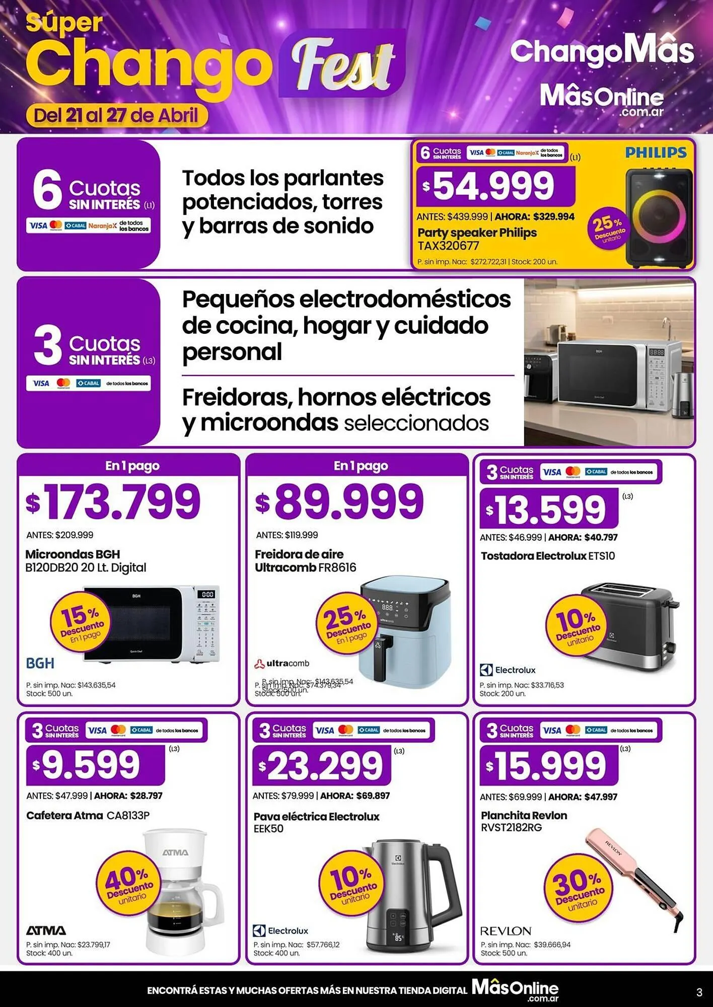 Ofertas de Catálogo Changomas 21 de abril al 27 de abril 2026 - Página 3 del catálogo