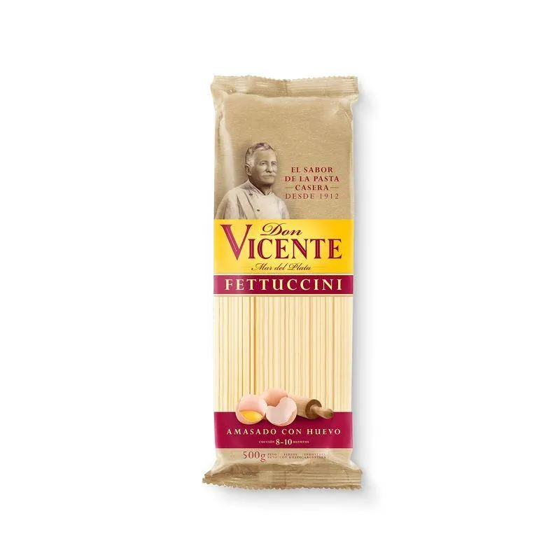 Fideos cinta fetuccini Don vicente 500 g.