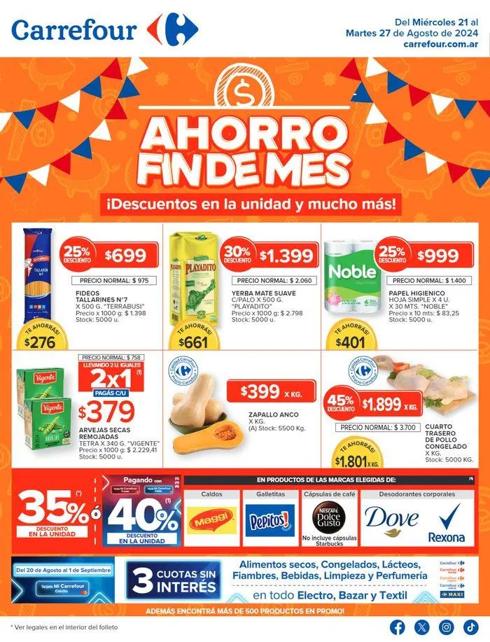 Ofertas de Ofertas principales para todos los clientes 21 de agosto al 27 de agosto 2024 - Página 1 del catálogo