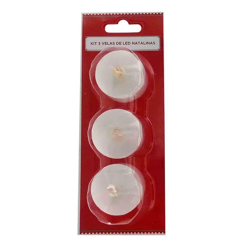 Set Vela Noche X3 Blanco