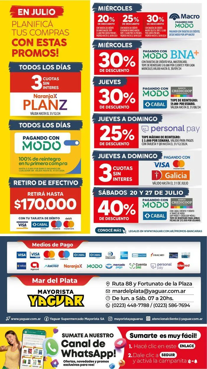Ofertas de Ofertas Supermercados Yaguar Mar del Plata 8 de julio al 13 de julio 2024 - Página 21 del catálogo