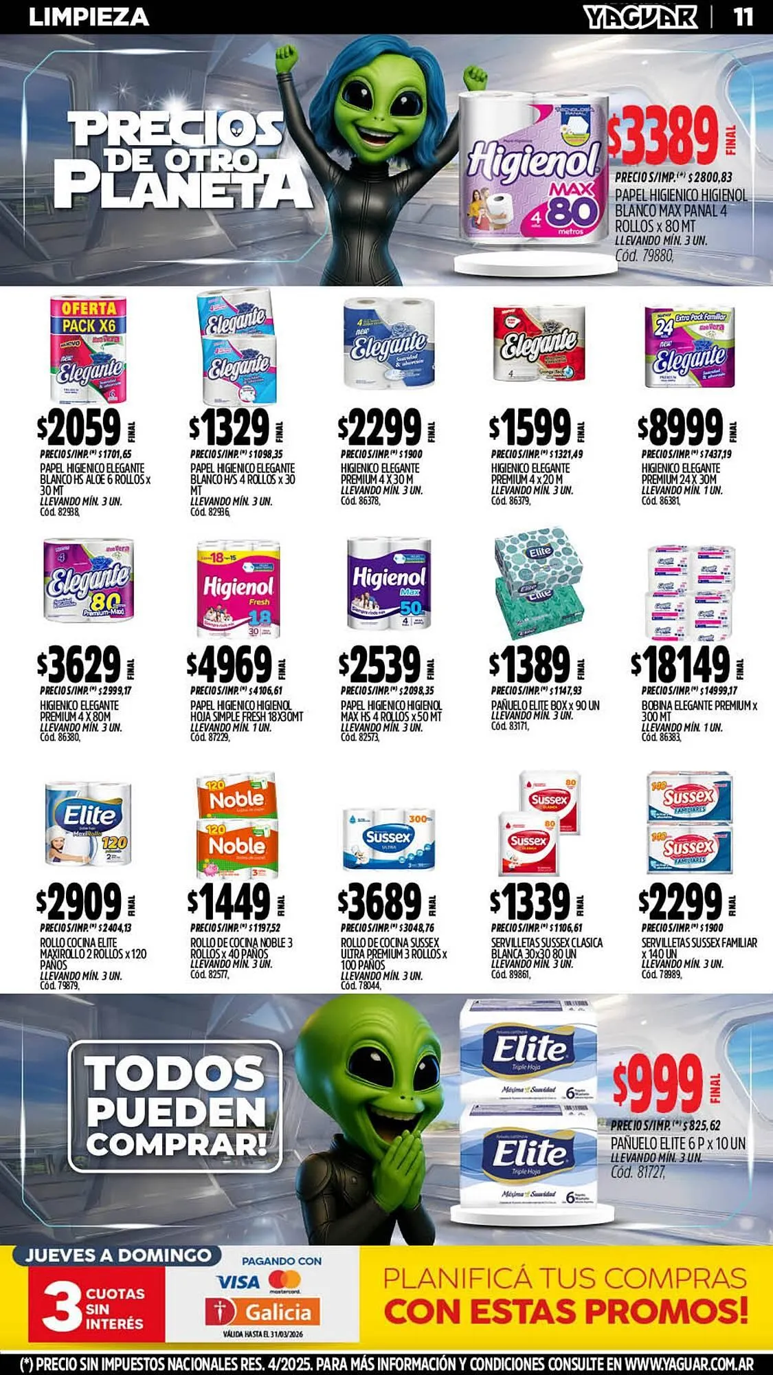 Ofertas de Catálogo Supermercados Yaguar 9 de marzo al 15 de marzo 2026 - Página 11 del catálogo