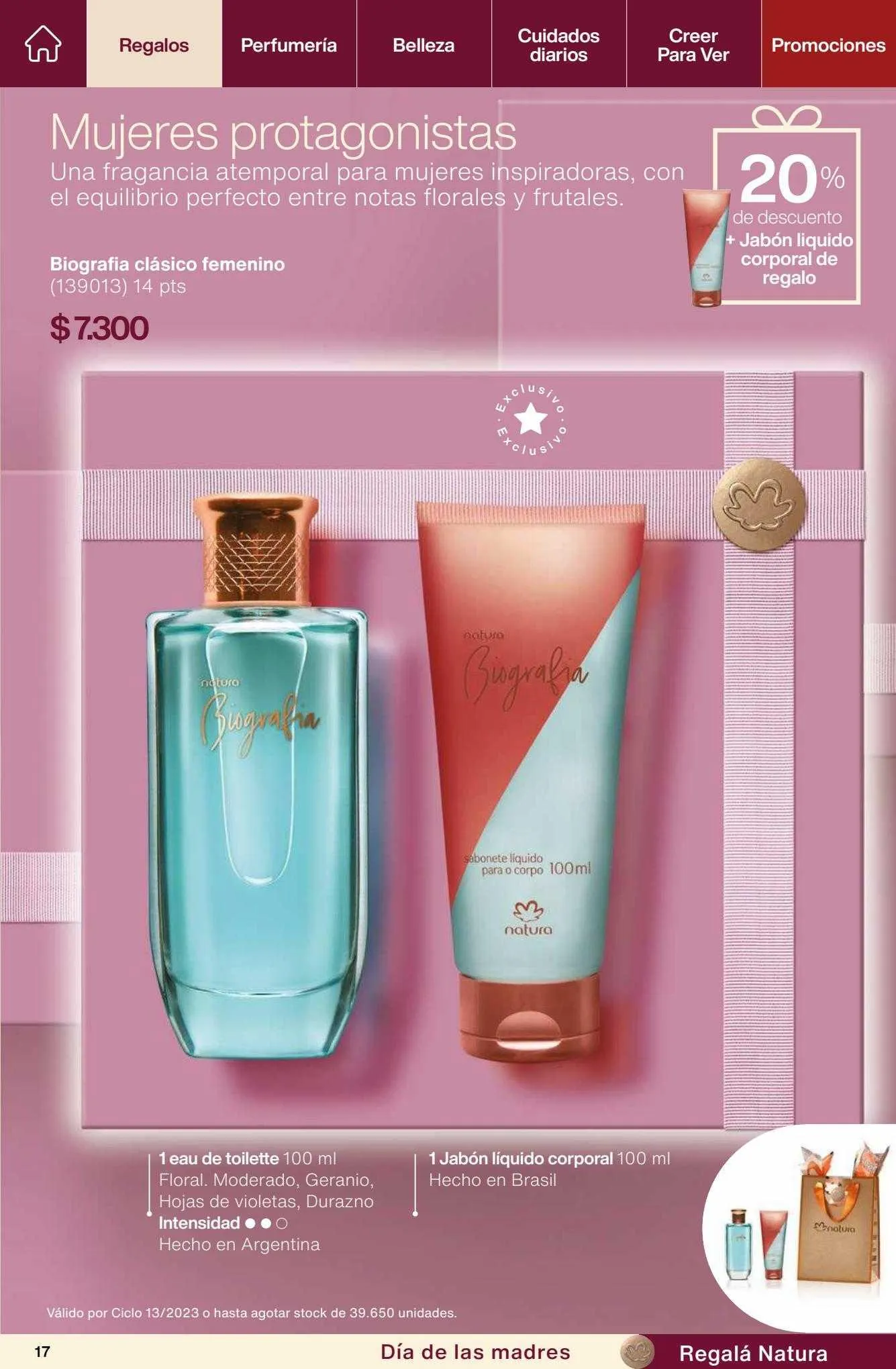 Ofertas de Catálogo Natura 7 de julio al 30 de septiembre 2023 - Página 17 del catálogo