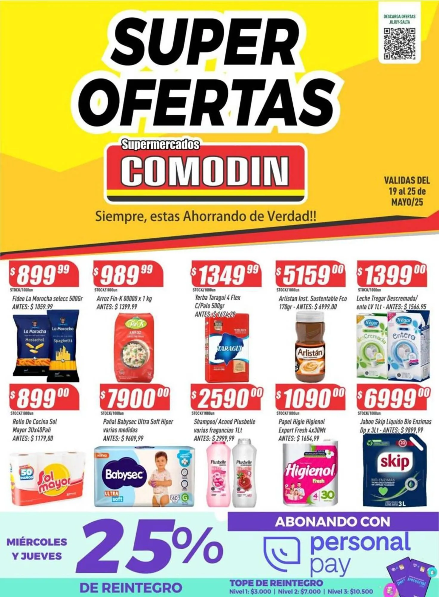 Ofertas de Catálogo Supermercados Comodin 23 de mayo al 25 de mayo 2025 - Página 1 del catálogo