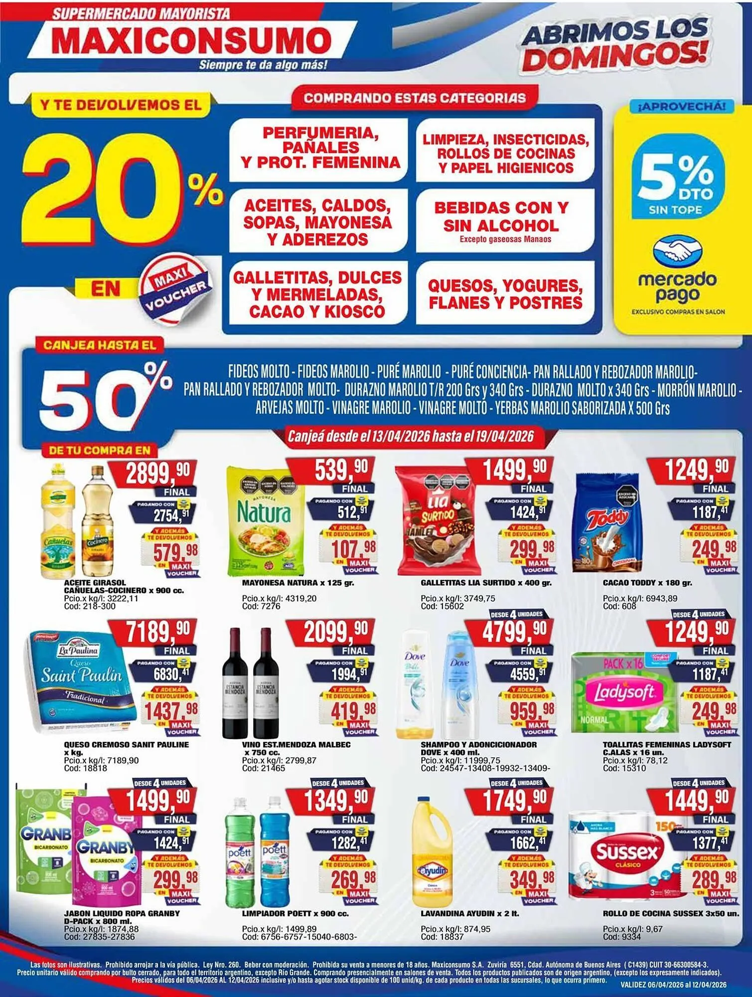 Ofertas de Revista Maxiconsumo 6 de abril al 12 de abril 2026 - Página 1 del catálogo