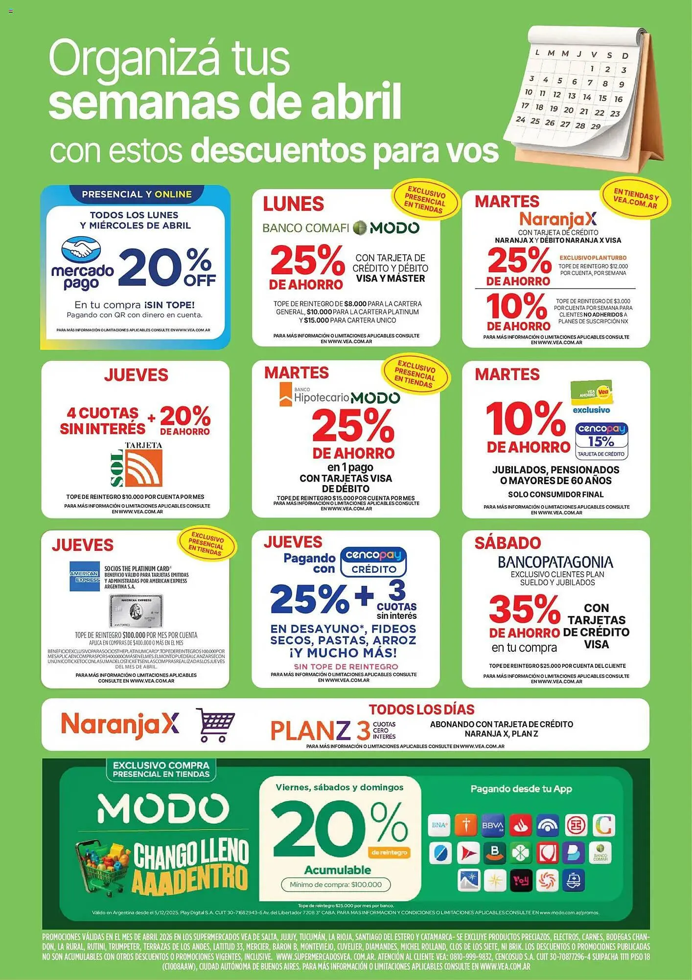 Ofertas de Catálogo Supermercados Vea 24 de abril al 26 de abril 2026 - Página 9 del catálogo