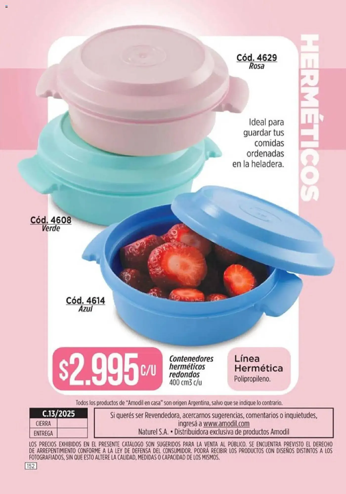 Ofertas de Catálogo Amodil 18 de julio al 31 de julio 2025 - Página 152 del catálogo