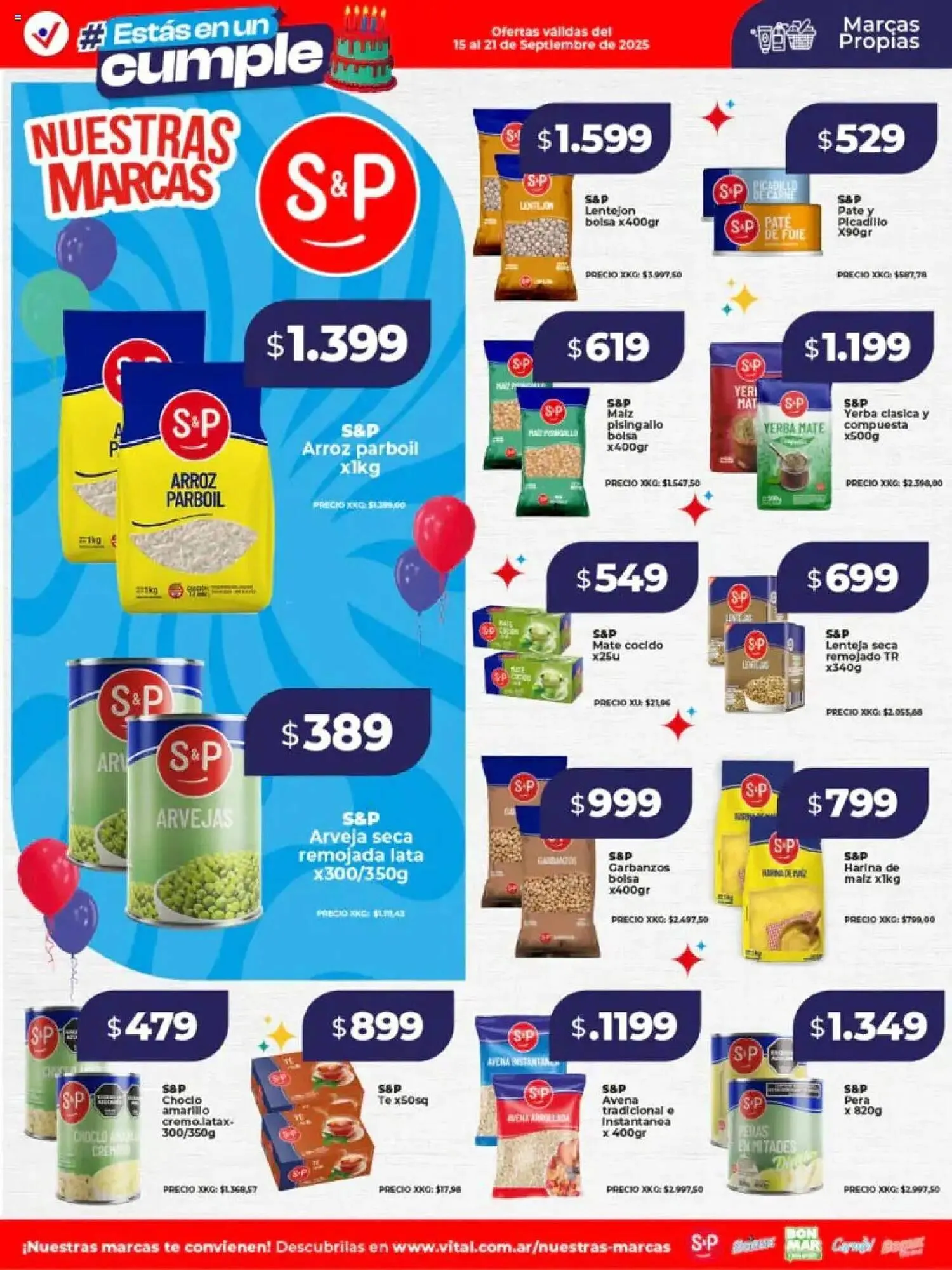 Ofertas de Catálogo Supermayorista Vital 15 de septiembre al 21 de septiembre 2025 - Página 1 del catálogo