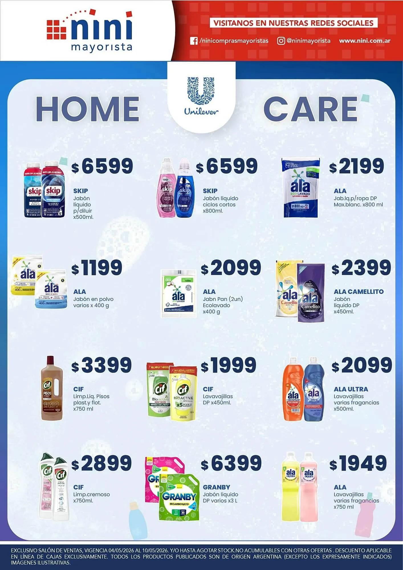 Ofertas de Catálogo Nini Mayorista 4 de mayo al 10 de mayo 2026 - Página 1 del catálogo