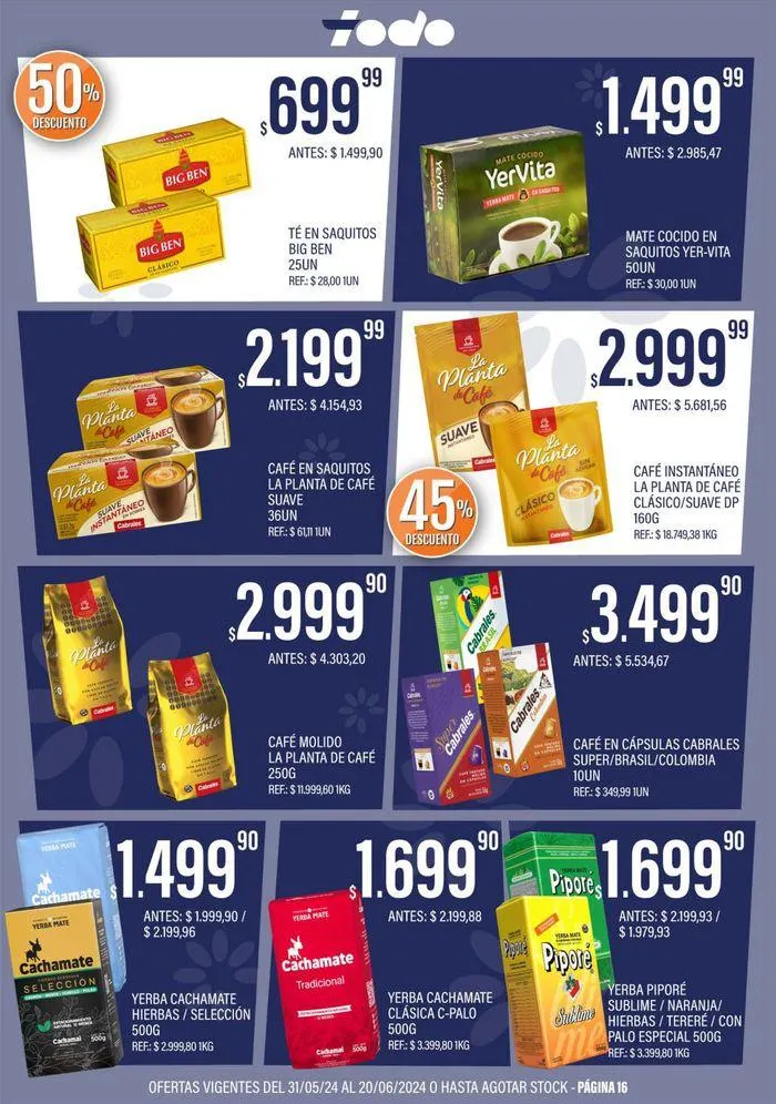 Ofertas de Catálogo Supermercados Todo 31 de mayo al 20 de junio 2024 - Página 16 del catálogo