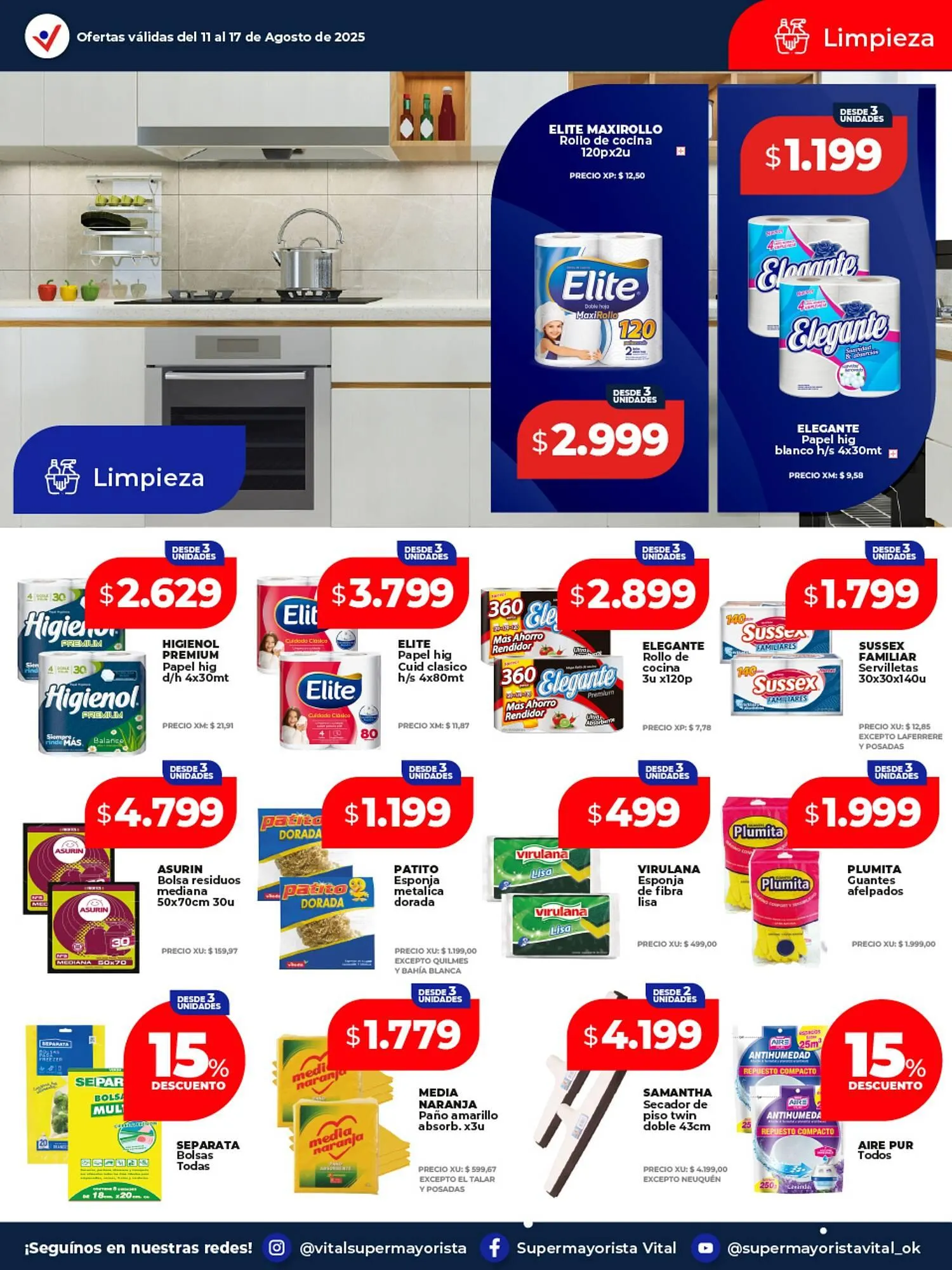 Ofertas de Catálogo Supermayorista Vital 11 de agosto al 17 de agosto 2025 - Página 9 del catálogo