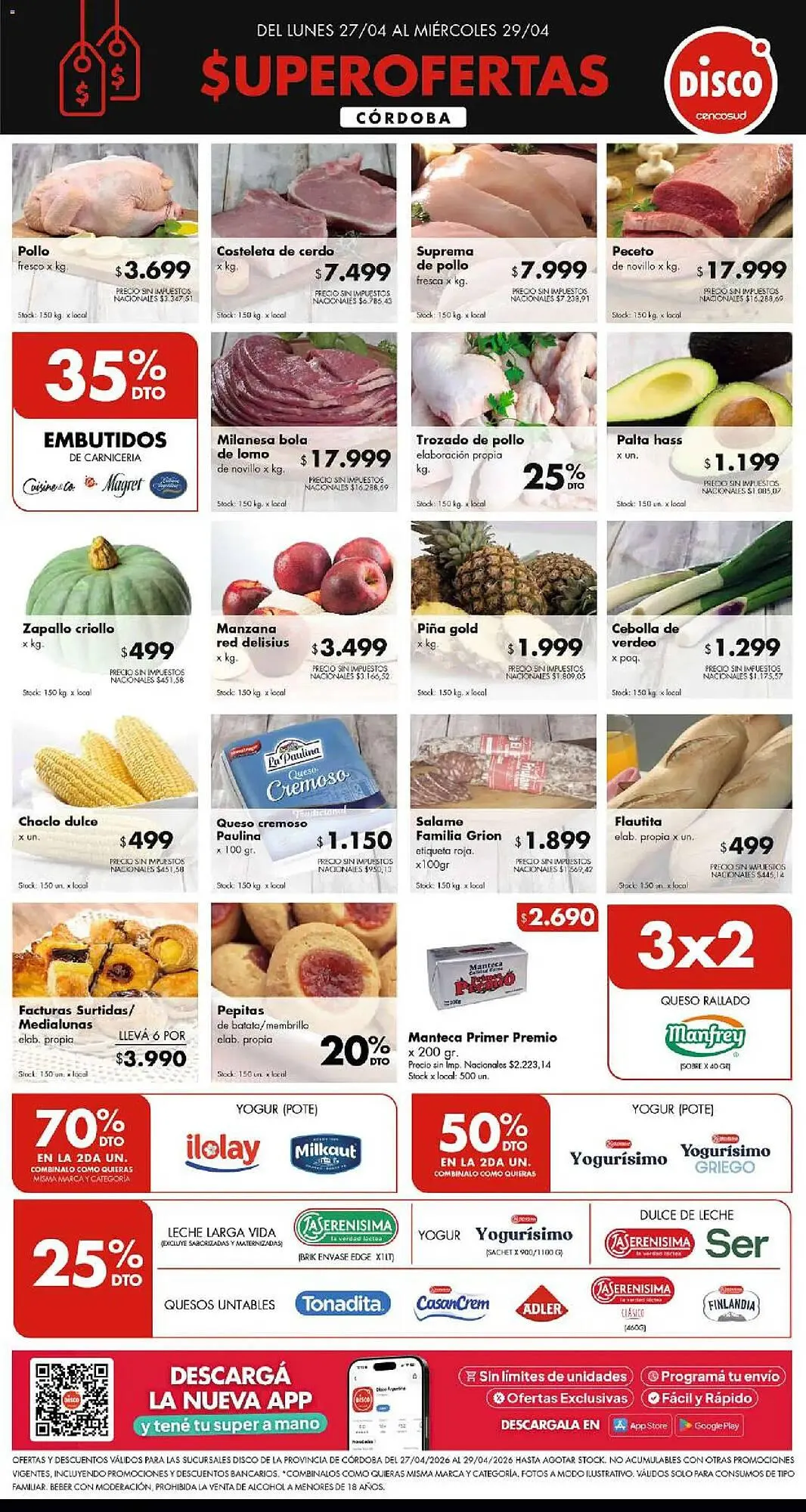 Ofertas de Folleto Disco 27 de abril al 29 de abril 2026 - Página 1 del catálogo