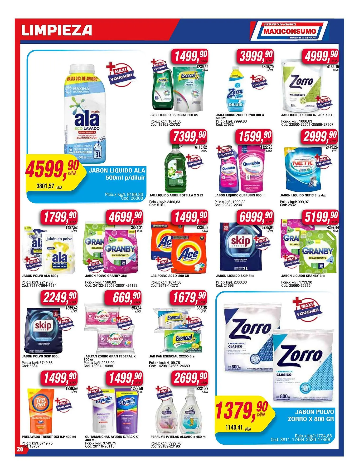 Ofertas de Catálogo Maxiconsumo 11 de agosto al 17 de agosto 2025 - Página 20 del catálogo
