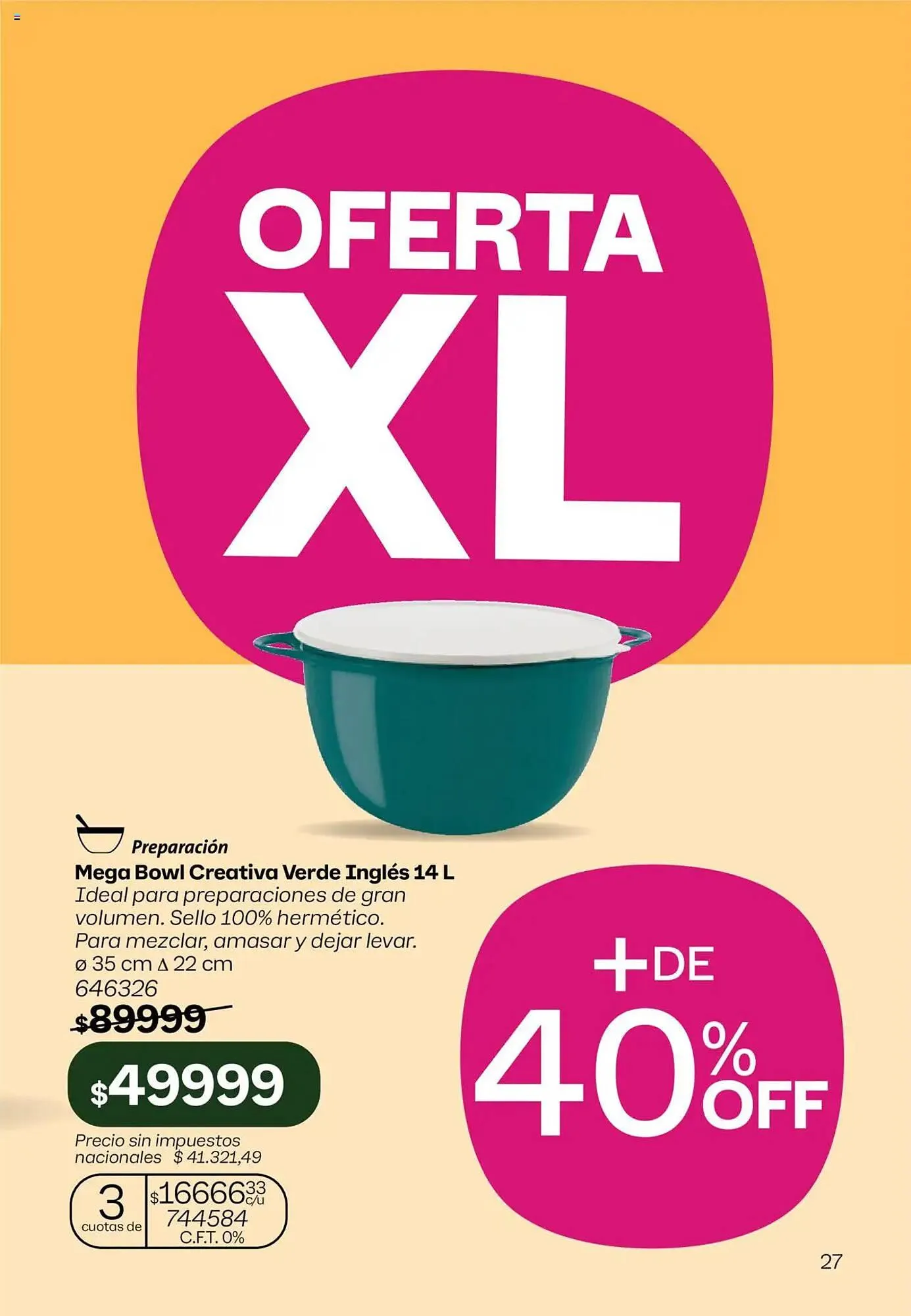 Ofertas de Catálogo Tupperware 23 de julio al 6 de agosto 2025 - Página 28 del catálogo