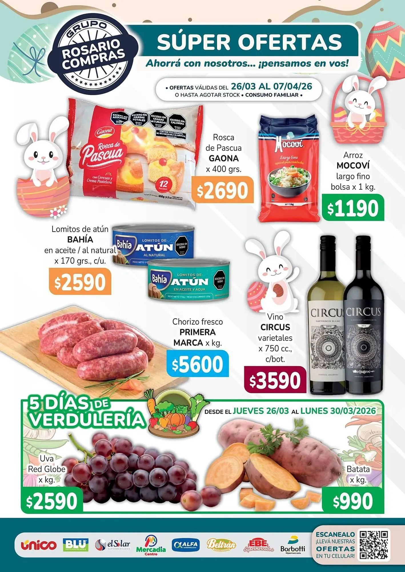 Ofertas de Catálogo Unico Supermercados 26 de marzo al 7 de abril 2026 - Página 1 del catálogo