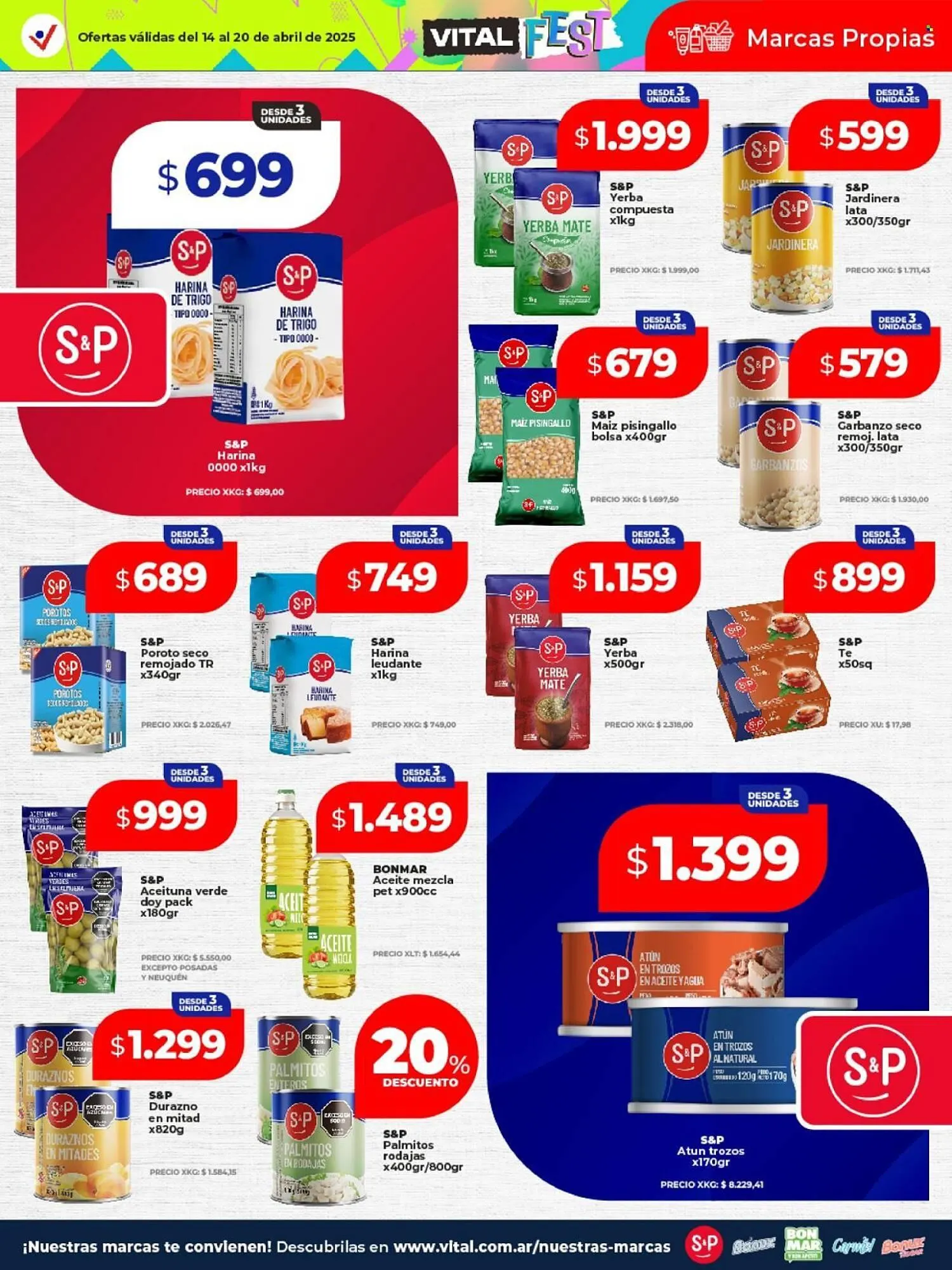 Ofertas de Catálogo Supermayorista Vital 14 de abril al 20 de abril 2025 - Página 20 del catálogo