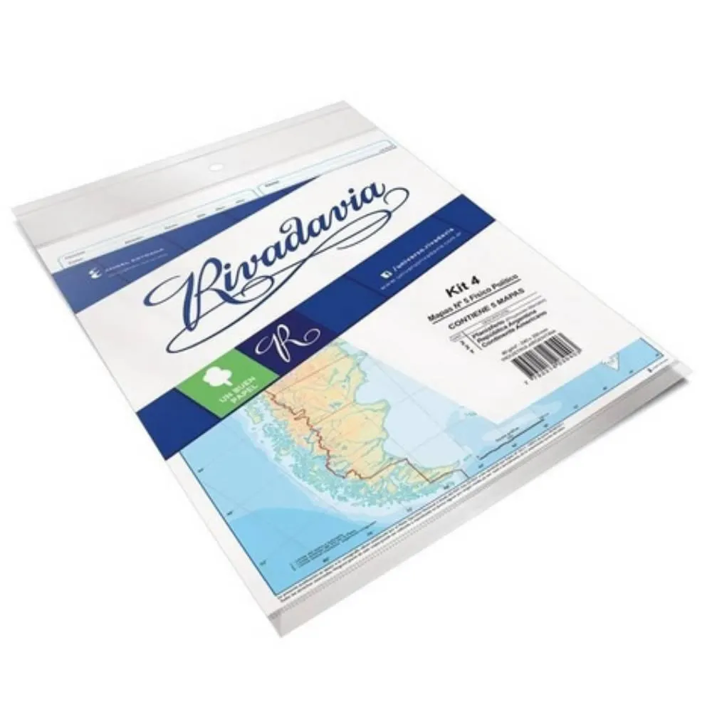 KIT N�4 X5 MAPAS N�5 FISICO/POLITICO