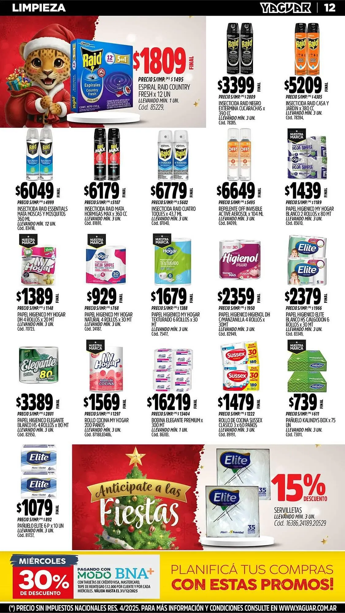 Ofertas de Catálogo Supermercados Yaguar 8 de diciembre al 14 de diciembre 2025 - Página 15 del catálogo