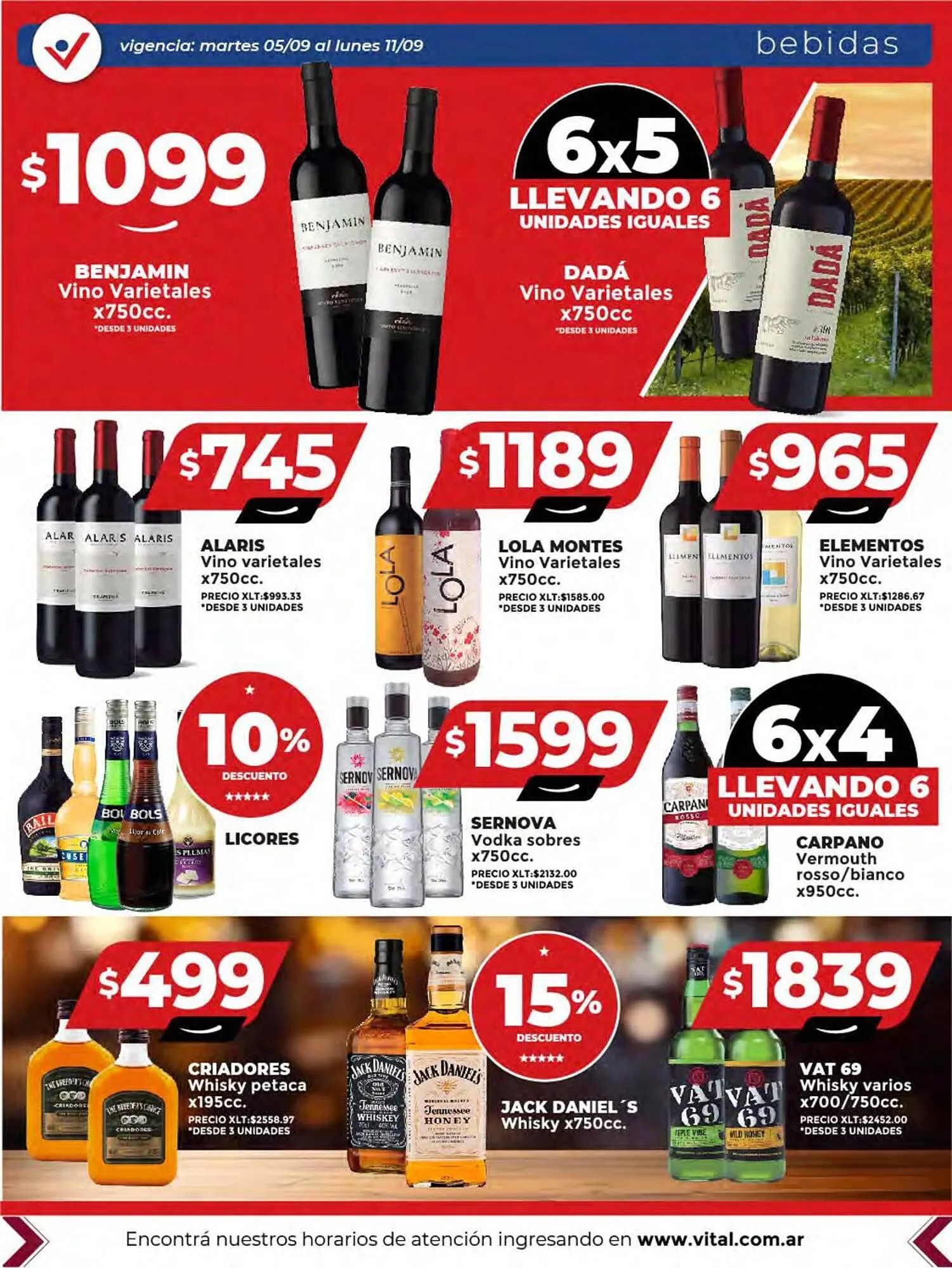 Ofertas de Catálogo Supermayorista Vital 6 de septiembre al 11 de septiembre 2023 - Página 10 del catálogo