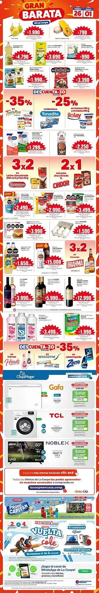 Ofertas de Catálogo Cooperativa Obrera 26 de febrero al 1 de marzo 2026 - Página 1 del catálogo