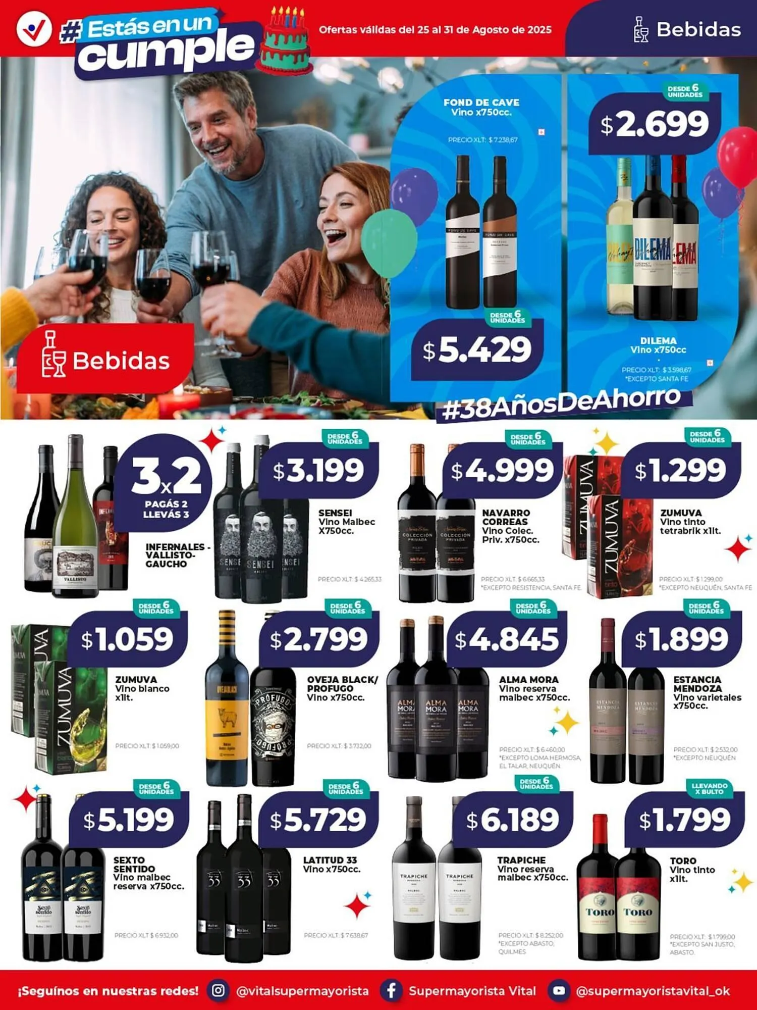 Ofertas de Catálogo Supermayorista Vital 25 de agosto al 31 de agosto 2025 - Página 11 del catálogo