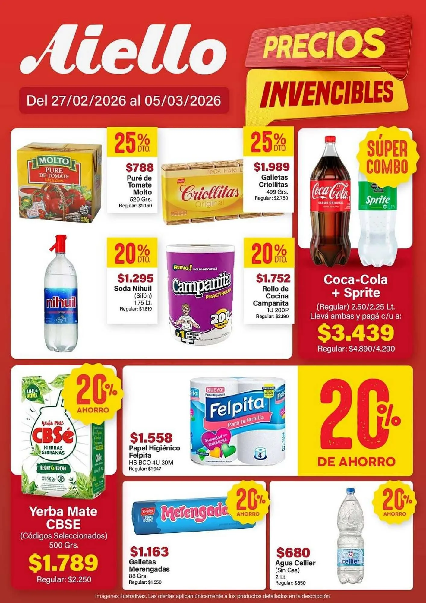 Ofertas de Catálogo Supermercados Aiello 2 de marzo al 5 de marzo 2026 - Página 1 del catálogo