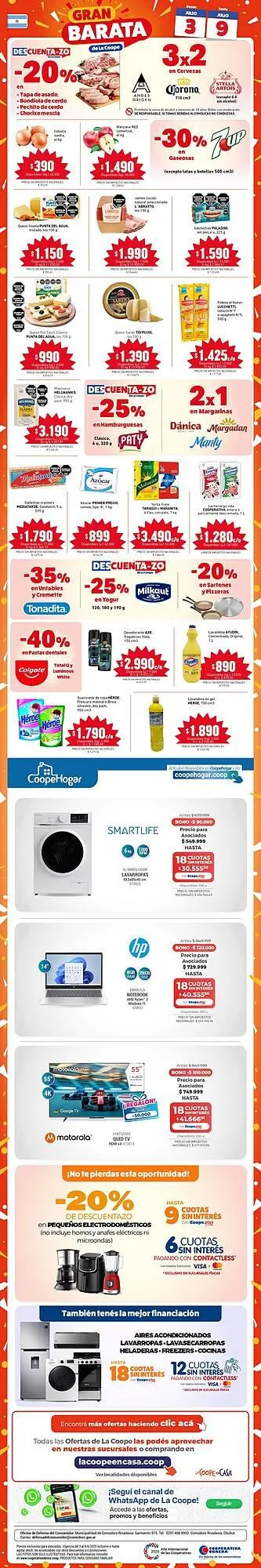 Ofertas de Catálogo Cooperativa Obrera 3 de julio al 9 de julio 2025 - Página 1 del catálogo