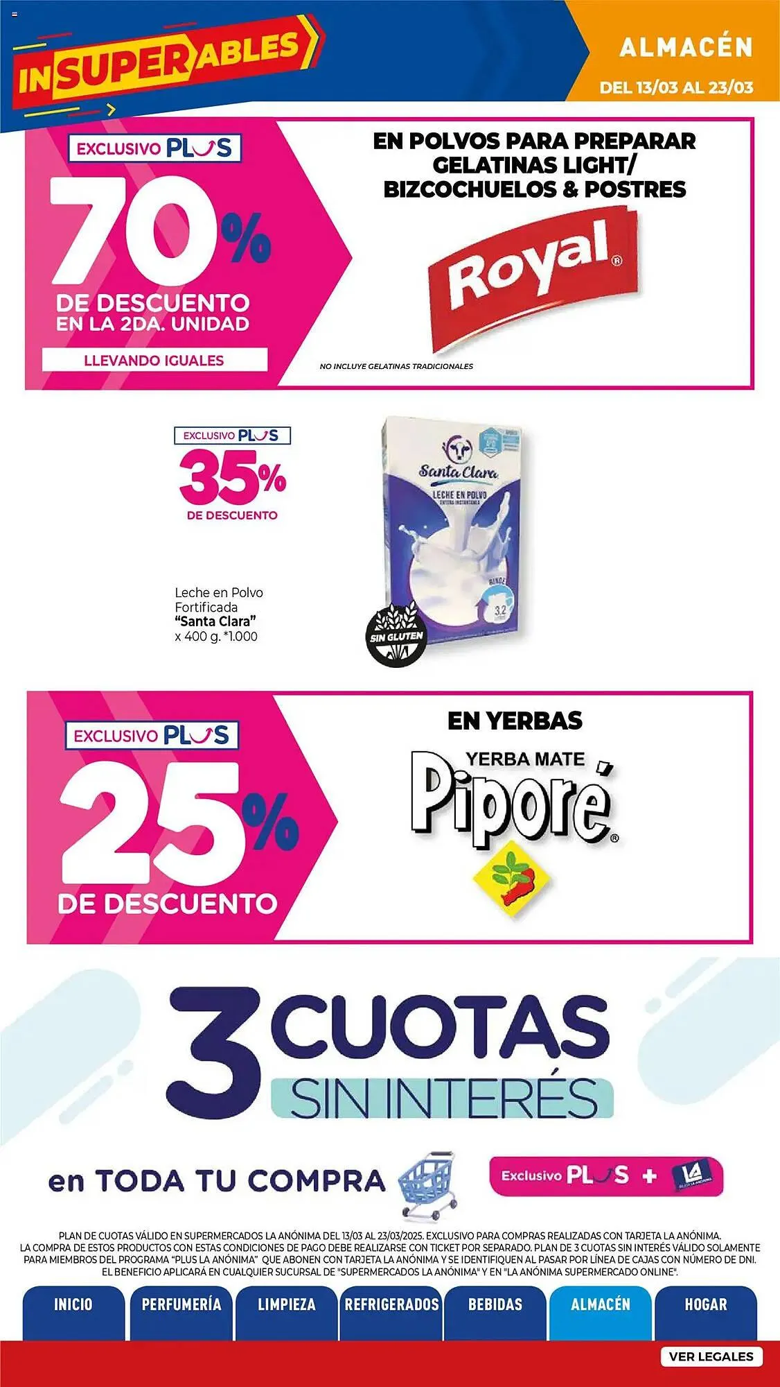 Ofertas de Catálogo La Anonima 13 de marzo al 23 de marzo 2025 - Página 26 del catálogo