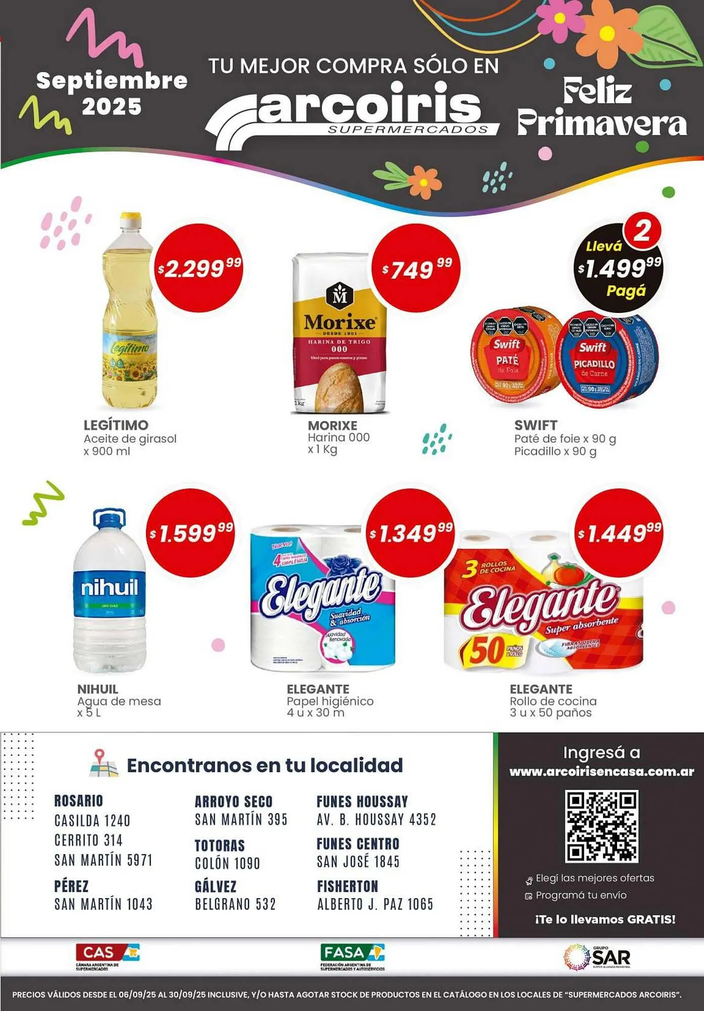 Ofertas de Catálogo Arcoiris Supermercados 24 de septiembre al 30 de septiembre 2025 - Página 1 del catálogo