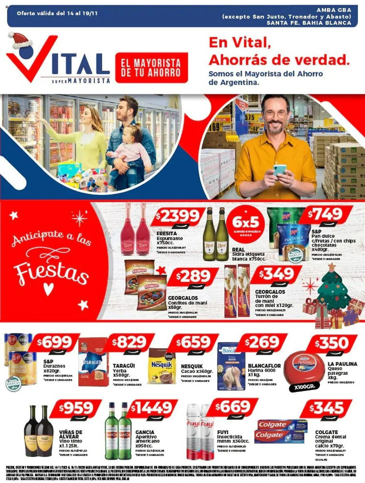 Ofertas de Catálogo Supermayorista Vital 14 de noviembre al 19 de noviembre 2023 - Página 1 del catálogo
